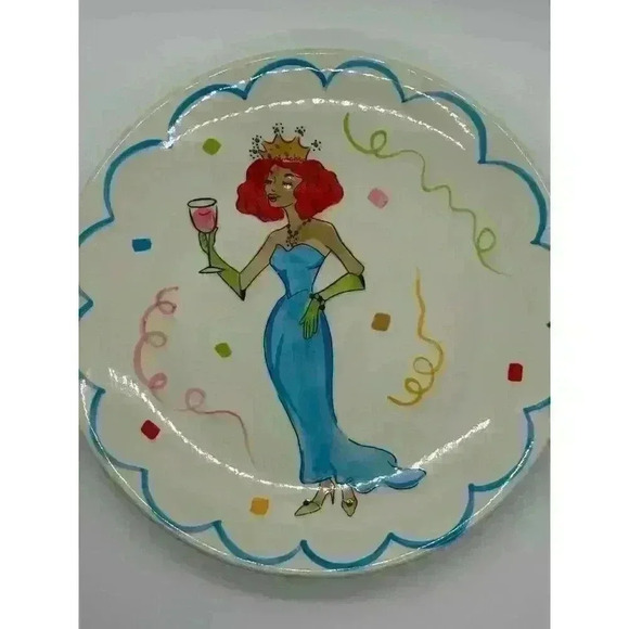 Kate Williams Design for Brylane Wishes - single plate Red Hair Princess Queen - Picture 8 of 11